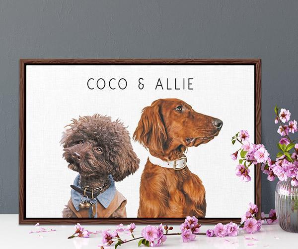 Pop Chic Modern Framed Canvas