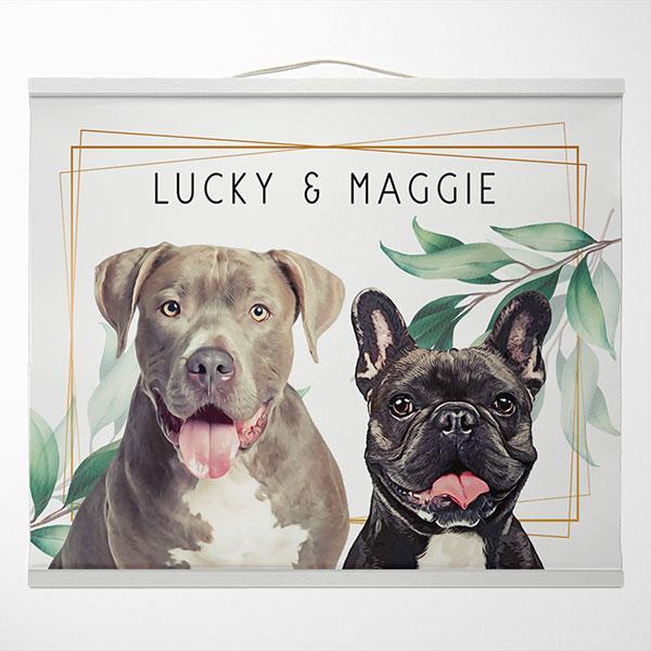 Pop Chic Modern Hanging Canvas