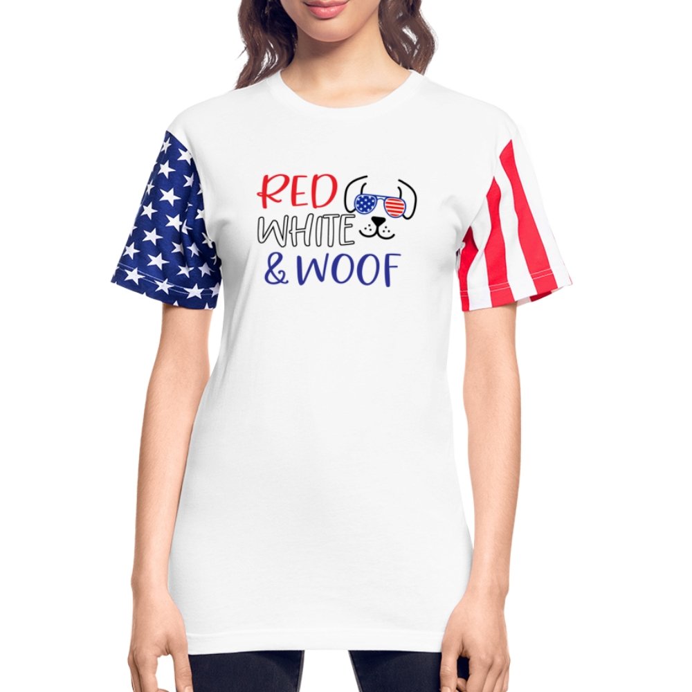 Red, White, and Woof - T-shirt - white