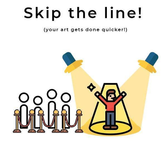 Skip the Artwork Line - Custom pet art of your dog or cat by pop-your-pup