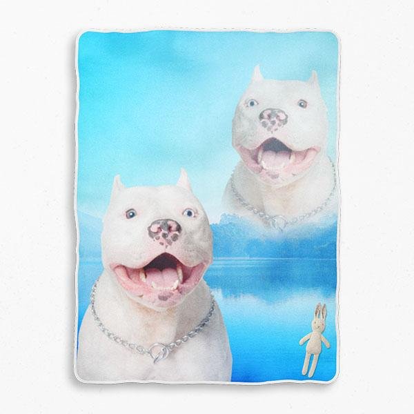 Super Portrait Baby Sherpa Blanket - Pop Your Pup!™