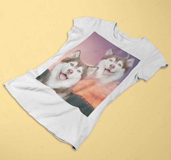 Super Portrait Ladies Crew - Custom pet art of your dog or cat by pop-your-pup