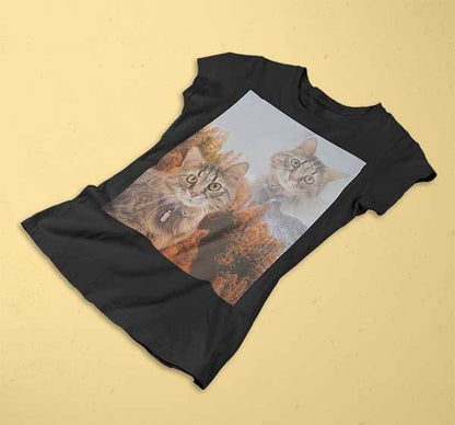 Super Portrait Ladies Crew - Custom pet art of your dog or cat by pop-your-pup