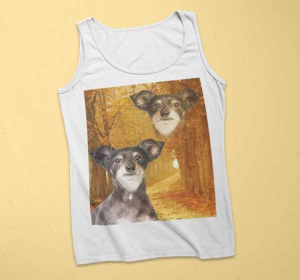 Super Portrait Mens Tank - Custom pet art of your dog or cat by pop-your-pup