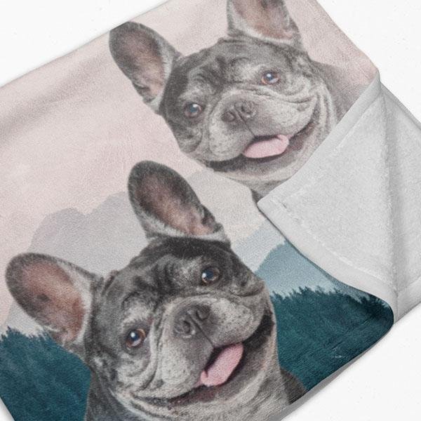 Super Portrait Sherpa Blanket - Pop Your Pup!™