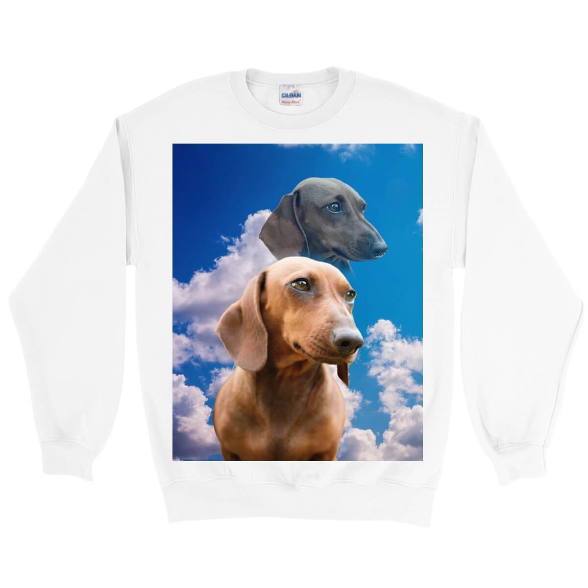 Super Portrait Unisex Sweater - Custom pet art of your dog or cat by pop-your-pup