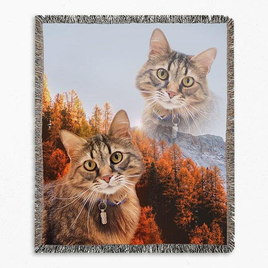 Super Portrait Woven Blanket - Pop Your Pup!™