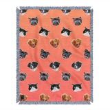 Custom Pet Art Woven Blanket - Pop Your Pup!™
